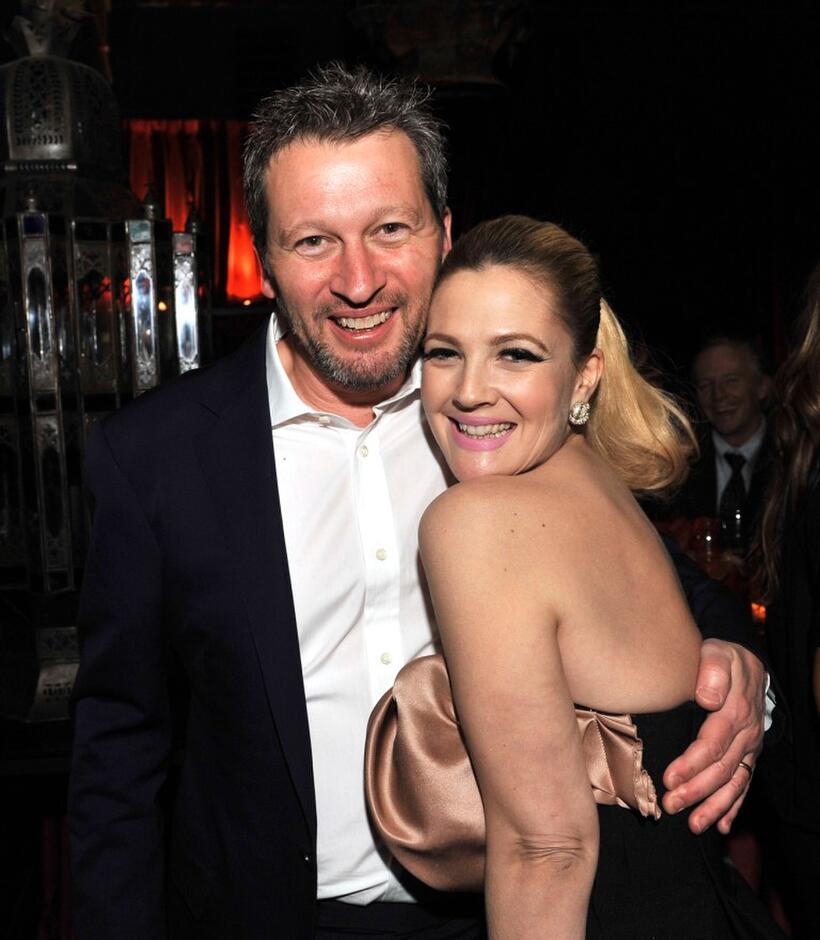 Director Ken Kwapis and Producer Drew Barrymore at the after party of the California premiere of "He's Just Not That Into You."
