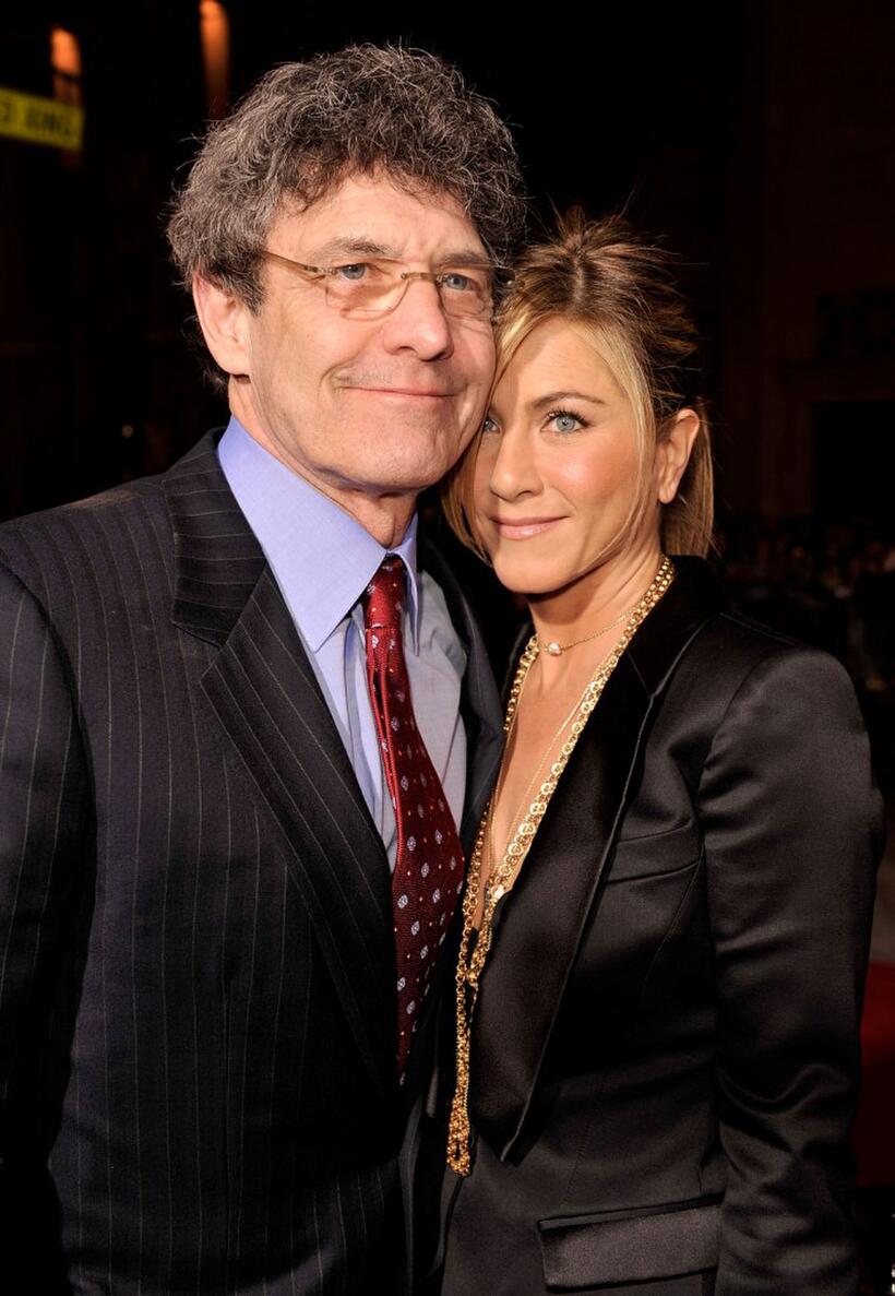 Alan Horn and Jennifer Aniston at the California premiere of "He's Just Not That Into You."