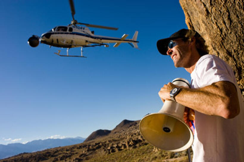 Director Michael Bay on the set of "Transformers: Revenge of the Fallen."