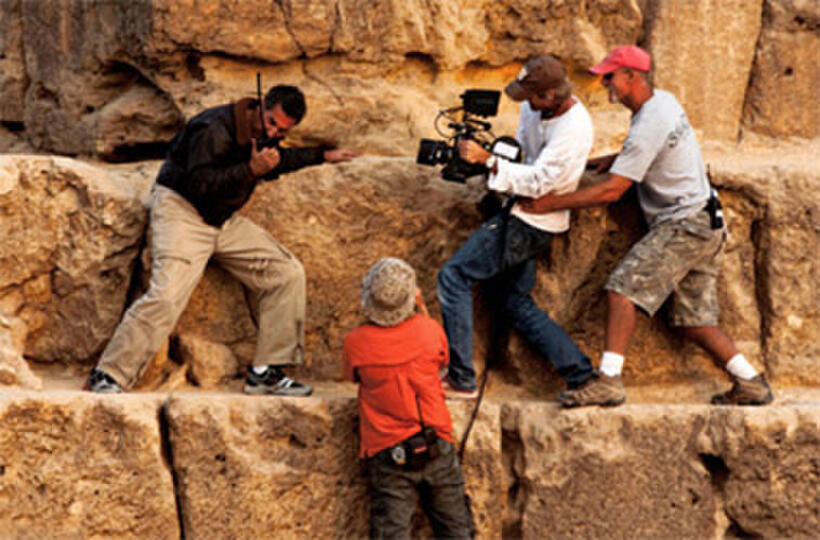 On the set "Transformers: Revenge of the Fallen."