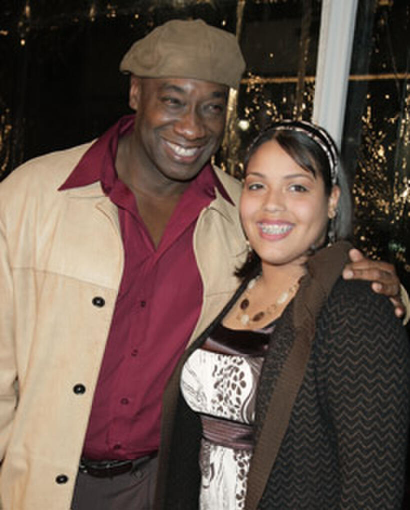 Actors Michael Clarke Duncan and Krystal Braud at the Hollywood premiere of "Welcome Home Roscoe Jenkins."