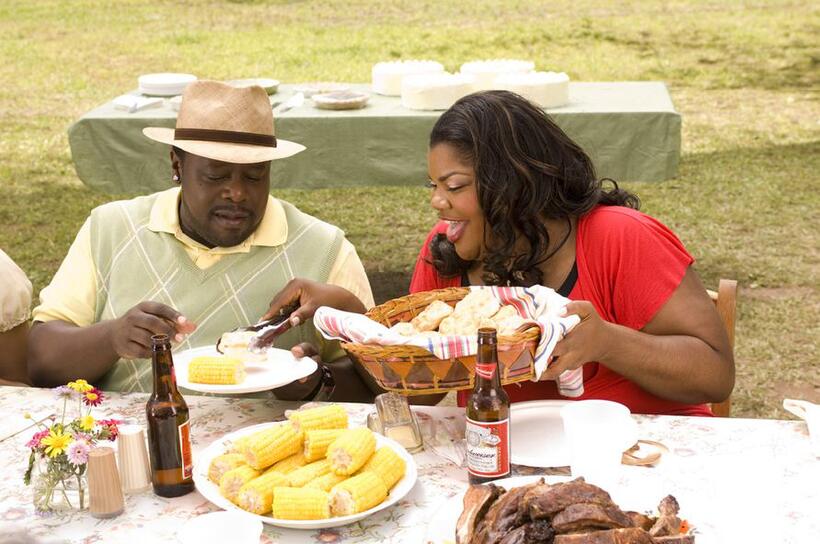 Cedric The Entertainer as Clyde and Monique as Betty in "Welcome Home Roscoe Jenkins."