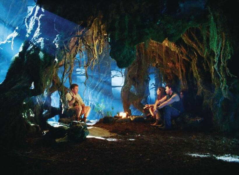 Will Ferrell as Dr. Rick Marshall, Anna Friel as Holly and Danny Mcbride as Will in "Land of the Lost."