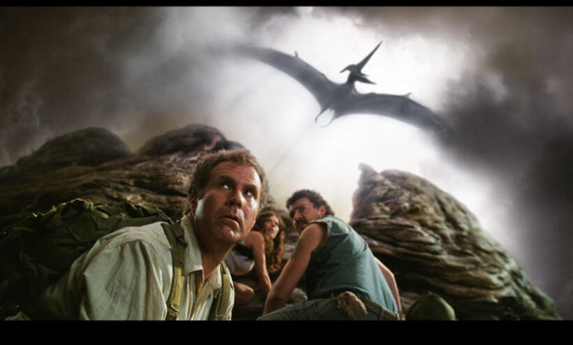 A scene from "Land of the Lost."