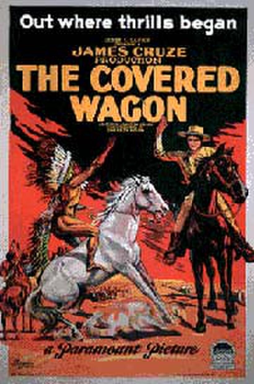 Poster art for "The Covered Wagon."