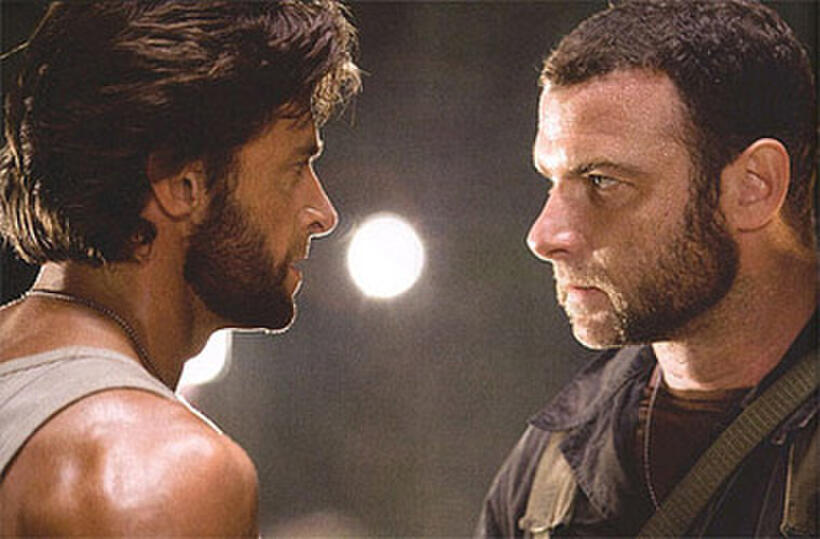 Hugh Jackman and Liev Schreiber in "X-Men Origins: Wolverine."