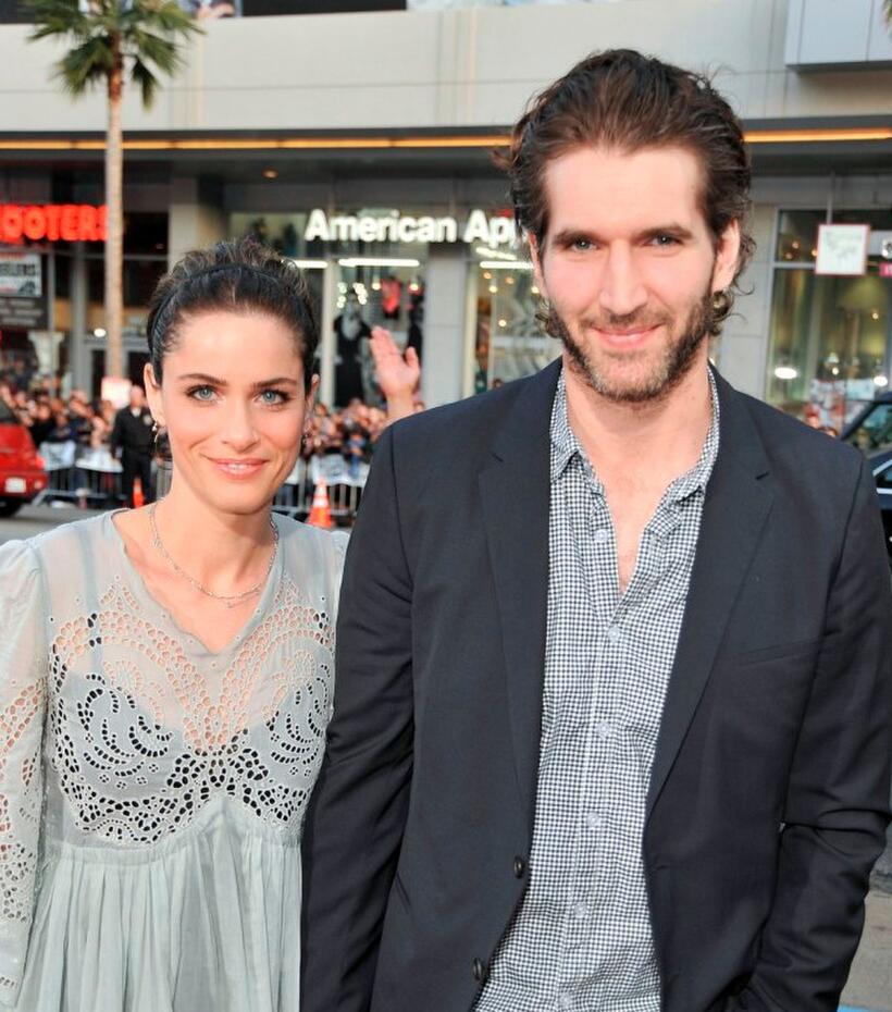 Amanda Peet and David Benioff at the California premiere of "X-Men Origins: Wolverine."