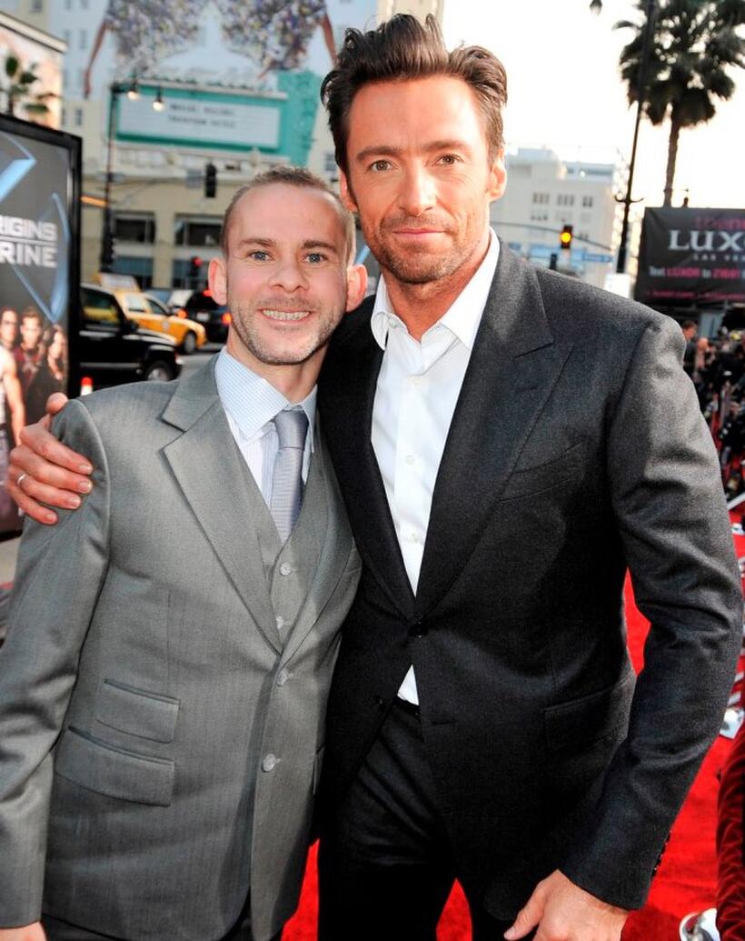 Dominic Monaghan and Hugh Jackman at the California premiere of "X-Men Origins: Wolverine."