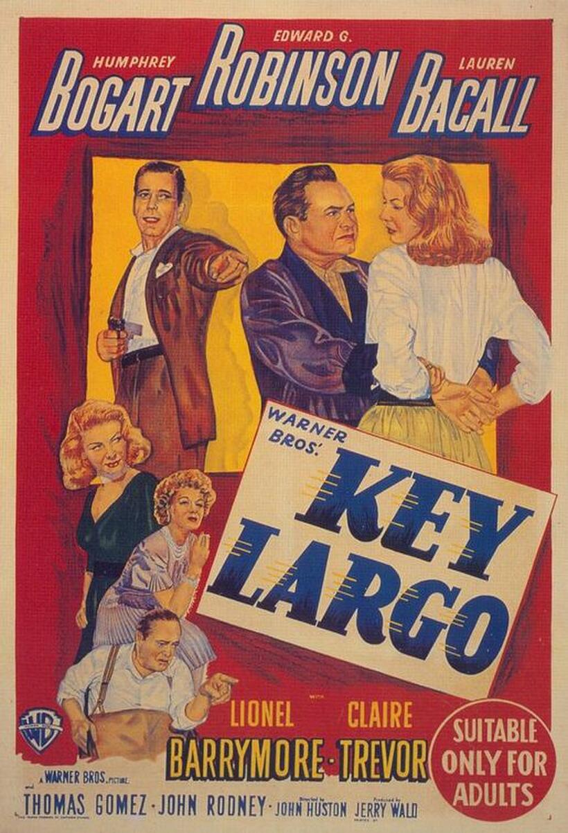 Poster art for "Key Largo."