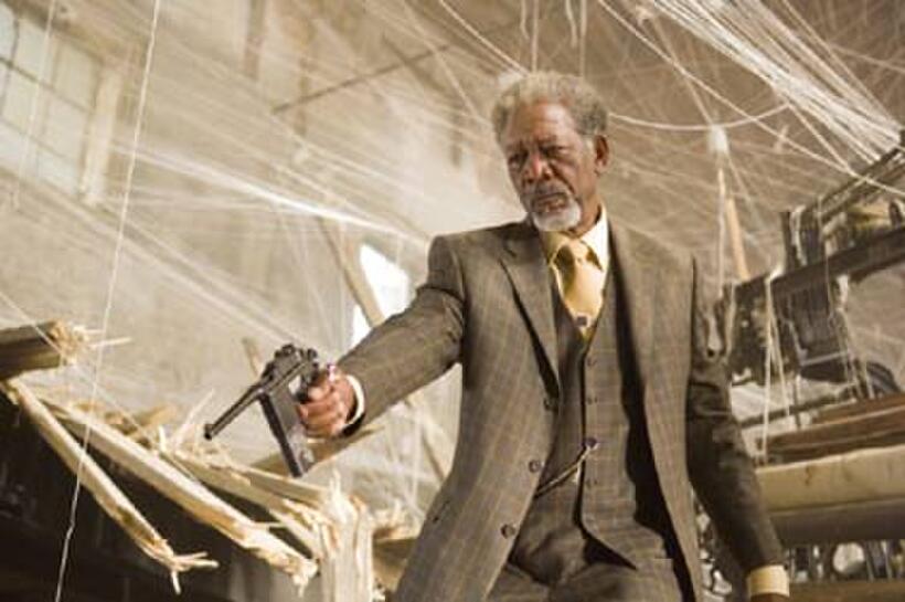 Morgan Freeman in "Wanted."