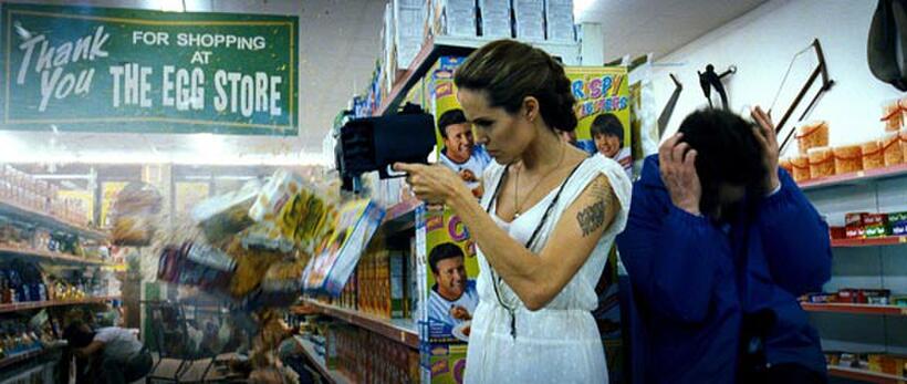 Angelina Jolie and James McAvoy in "Wanted."