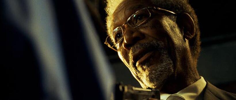 Morgan Freeman in "Wanted."
