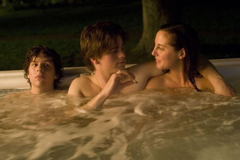 Jesse Eisenberg, Jason Ritter and Eva Amurri in "The Education of Charlie Banks."