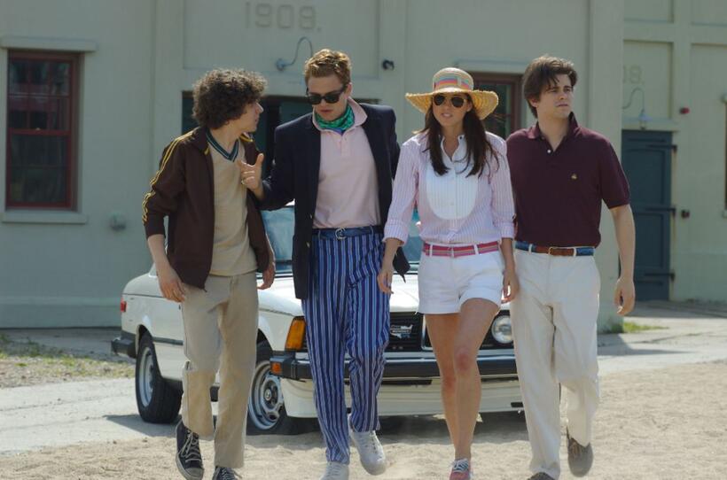 Jesse Eisenberg, Sebastian Stan, Eva Amurri and Jason Ritter in "The Education of Charlie Banks."