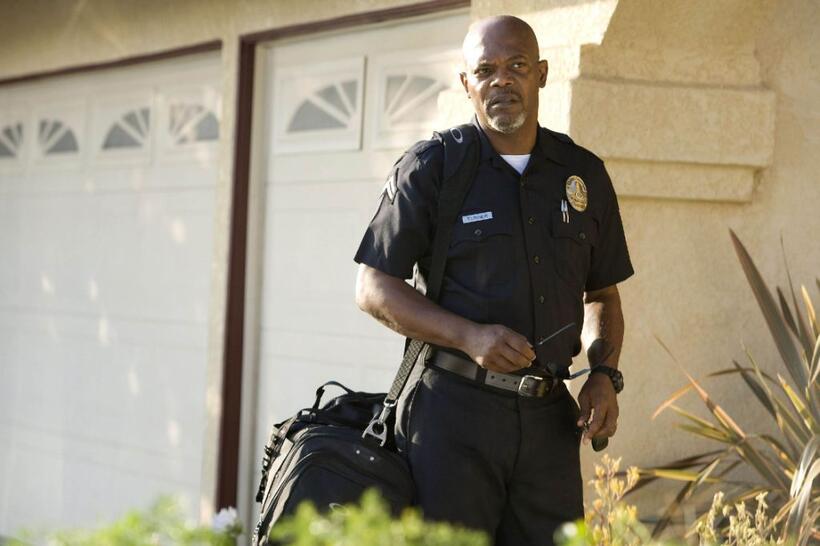 Samuel L. Jackson as Abel Turner in "Lakeview Terrace."