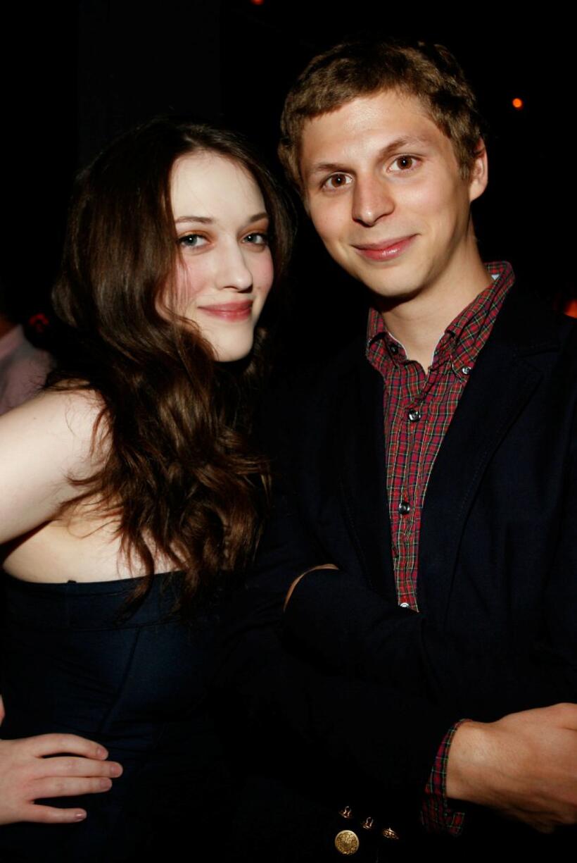 Michael Cera and Kat Dennings at the after party of the Canada premiere of "Nick and Norah's Infinite Playlist."