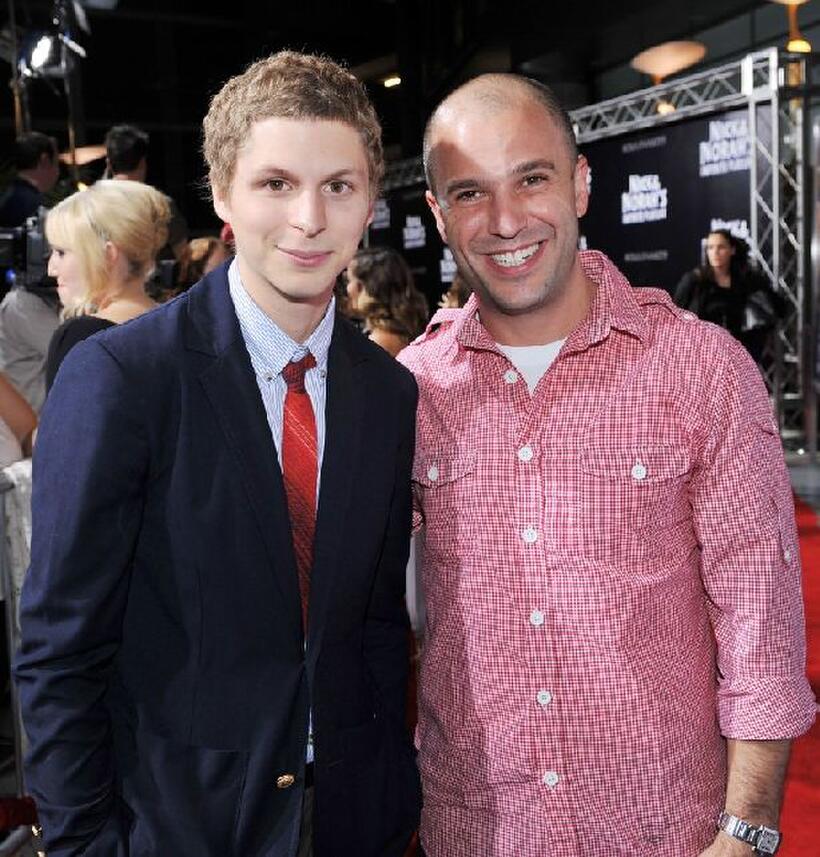 Micheal Cera and Producer Nathan Kahane at the California premiere of "Nick and Norah's Infinite Playlist."
