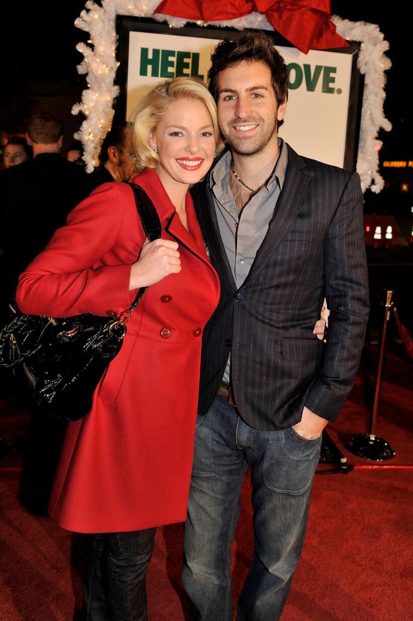 Katherine Heigl and Josh Kelley at the California premiere of "Marley & Me."