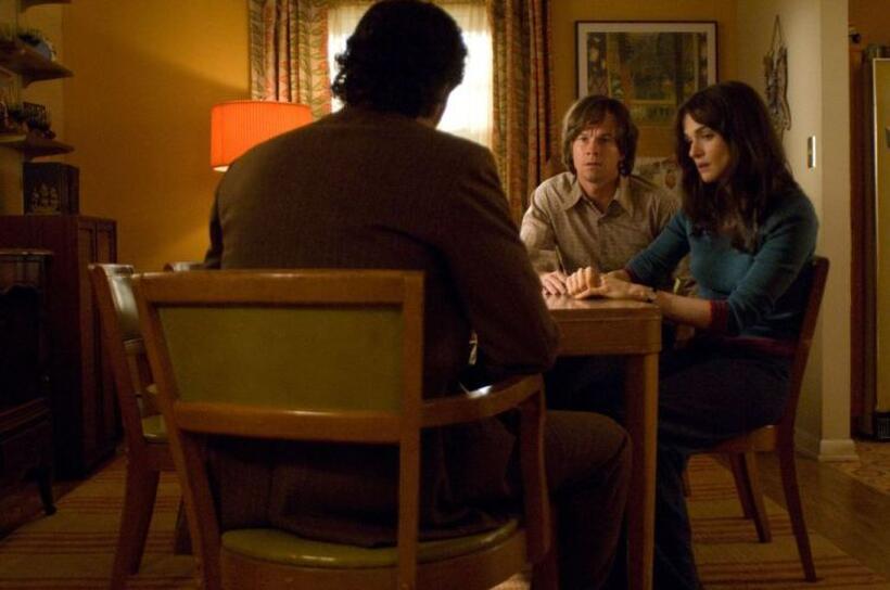 Michael Imperioli as Len Fenerman, Mark Wahlberg as Jack Salmon and Rachel Weisz as Abigail Salmon in "The Lovely Bones."