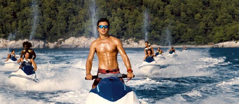 Dominic Cooper as Sky Hansen in "Mamma Mia!"