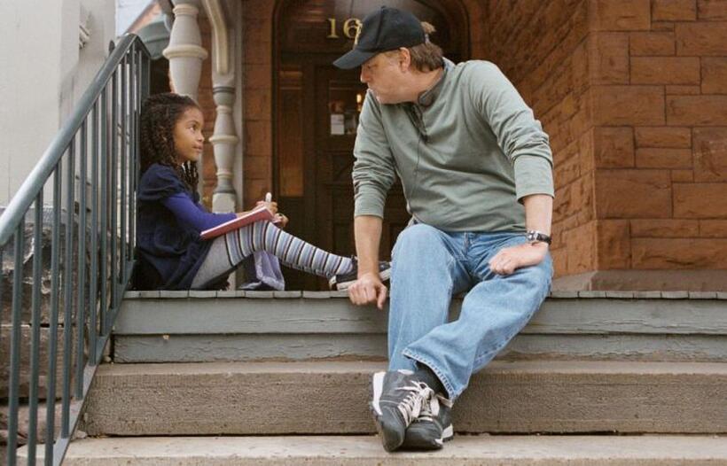 Yara Shahidi and Director Karey Kirkpatrick on the set of "Imagine That."