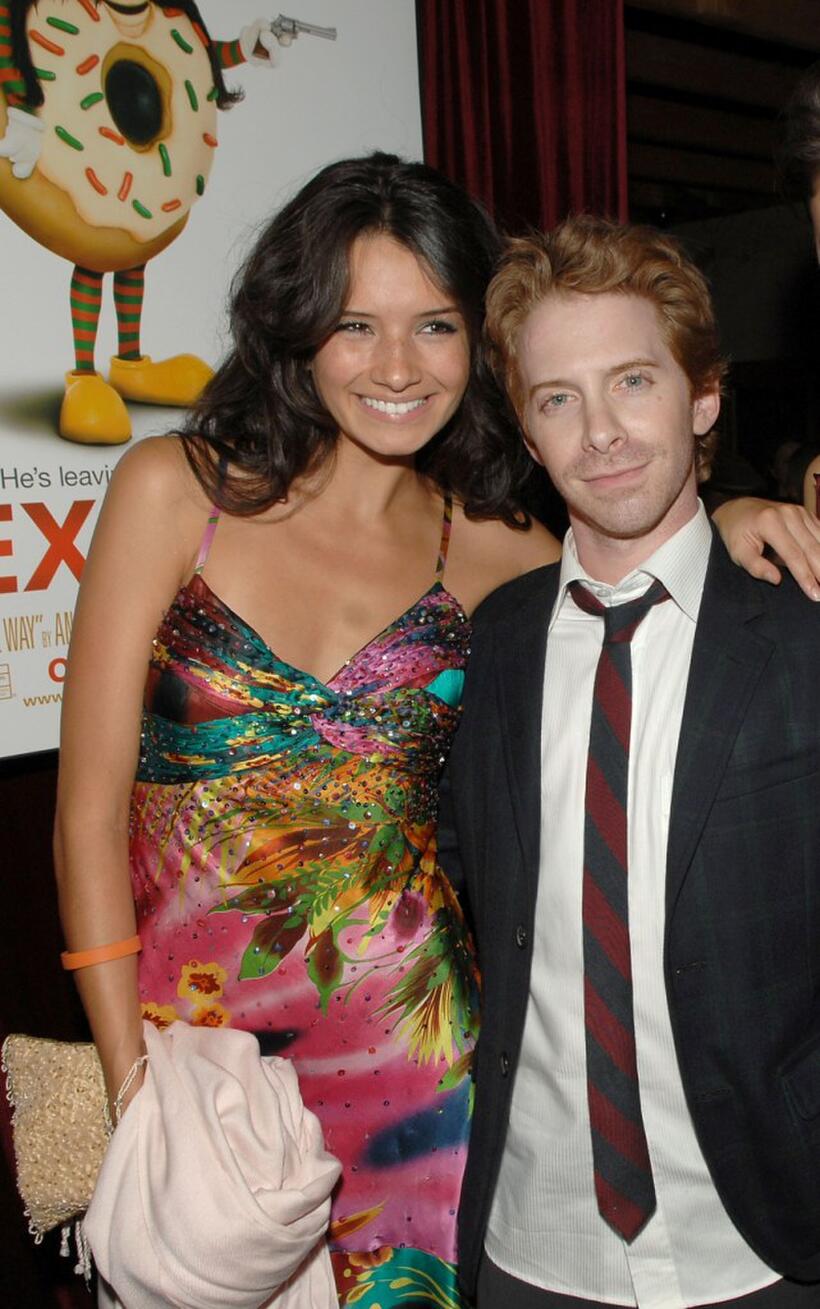 Alice Greczyn and Seth Green at the after party of the California premiere of "Sex Drive."