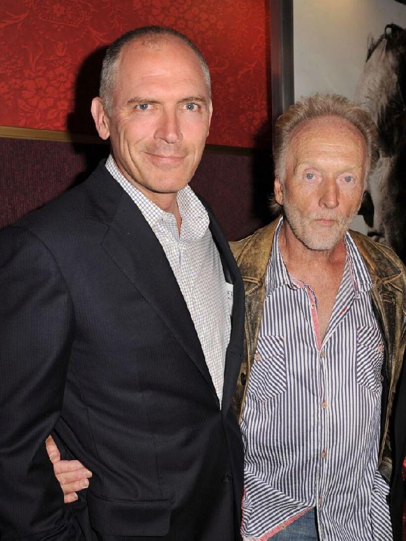 Joe Drake and Tobin Bell at the California premiere of "Saw V."