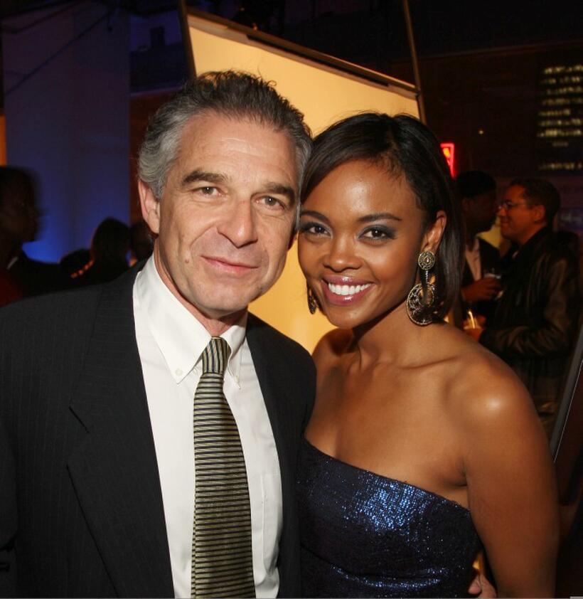 Producer Charles Castaldi and Sharon Leal at the after party of the New York premiere of "Soul Men."