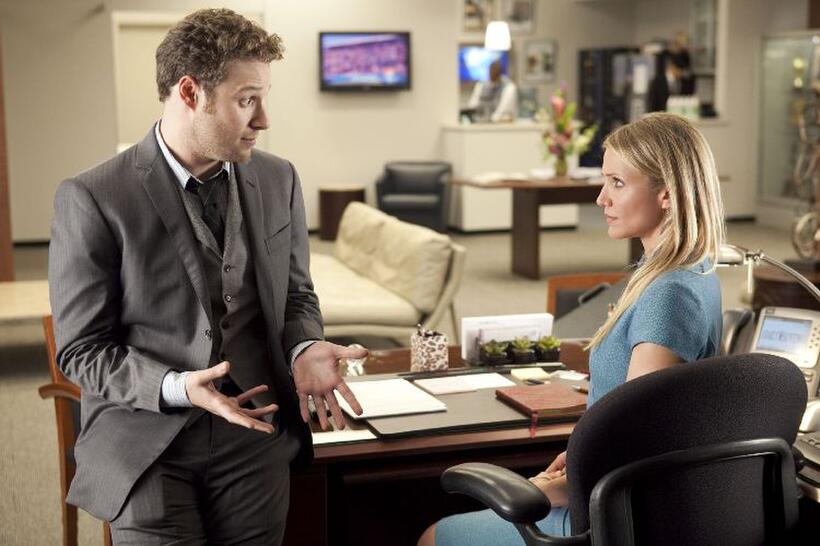 Seth Rogen and Cameron Diaz in "The Green Hornet."