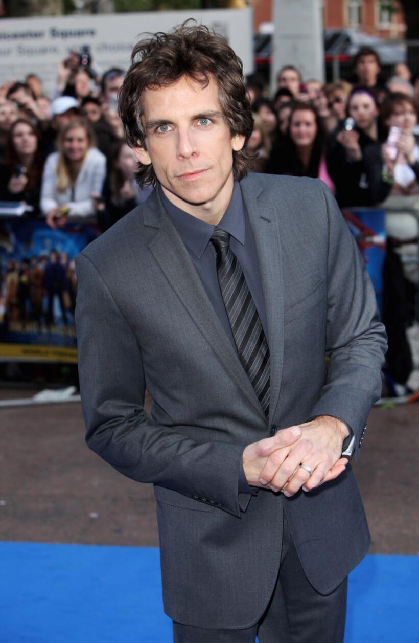 Ben Stiller at the London premiere of "Night at the Museum: Battle of the Smithsonian."
