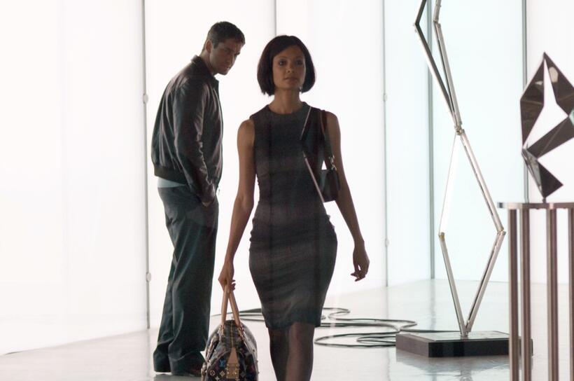 Gerard Butler as One Two and Thandie Newton as Stella in "RocknRolla."