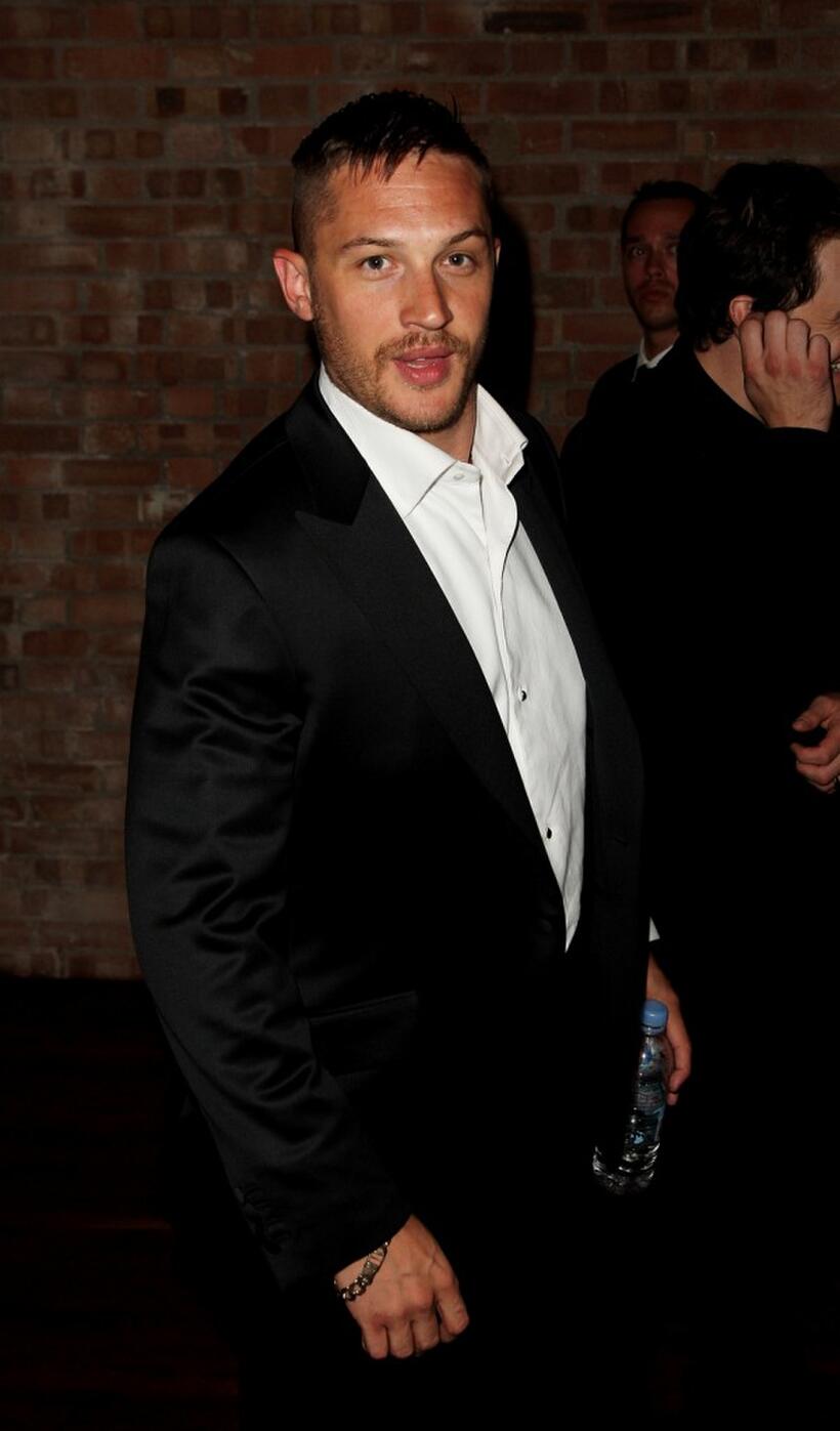 Tom Hardy at the after party of the UK premiere of "RocknRolla."