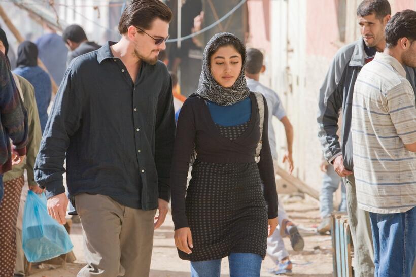 Leonardo Dicaprio as Roger Ferris and Golshifteh Farahani as Aisha in "Body of Lies."
