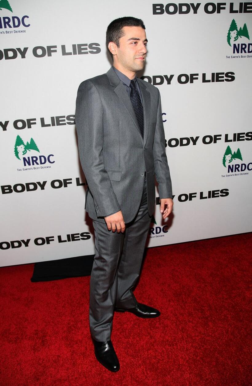 Oscar Isaac at the New York premiere of "Body of Lies."