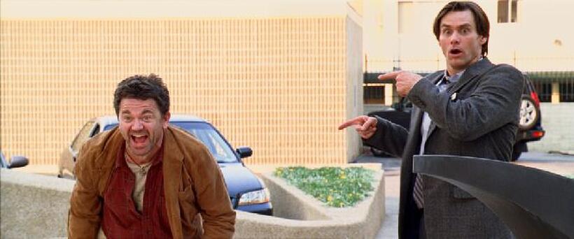 John Michael Higgins as Nick and Jim Carrey as Carl in "Yes Man."