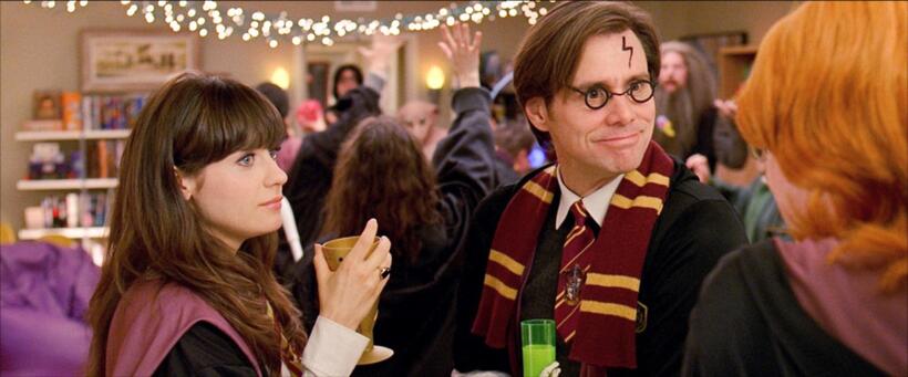 Zooey Deschanel as Allison and Jim Carrey as Carl in "Yes Man."