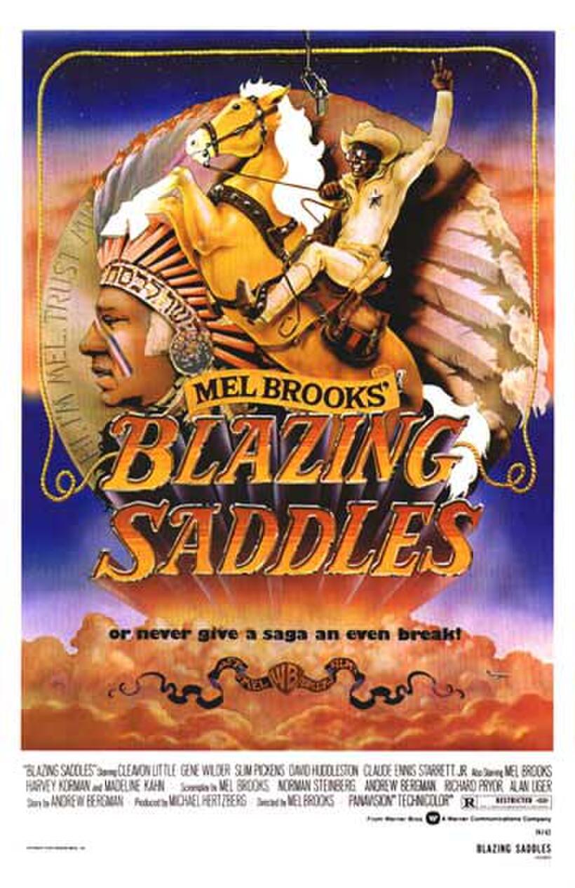 Poster art for "Blazing Saddles."