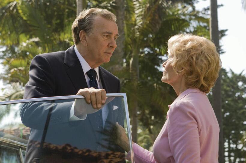 Frank Langella as Richard Nixon and Patty Mccormack as Pat in "Frost/Nixon."