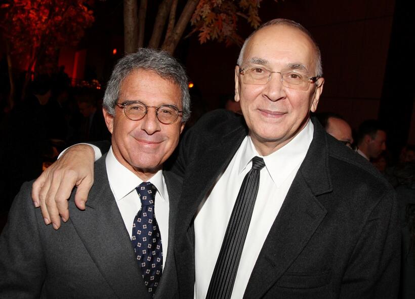 Ron Meyer and Frank Langella at the after party of the New York premiere of "Frost/Nixon."