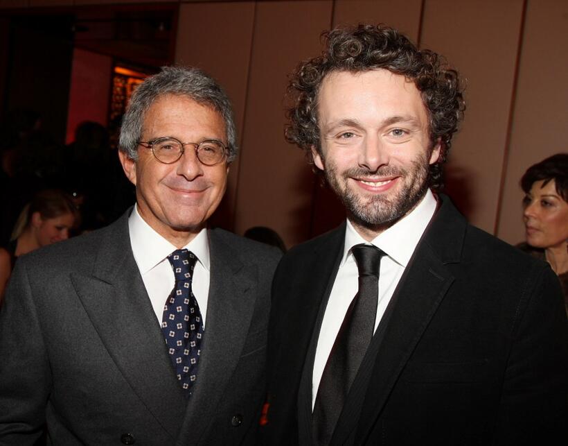 Ron Meyer and Michael Sheen at the after party of the New York premiere of "Frost/Nixon."