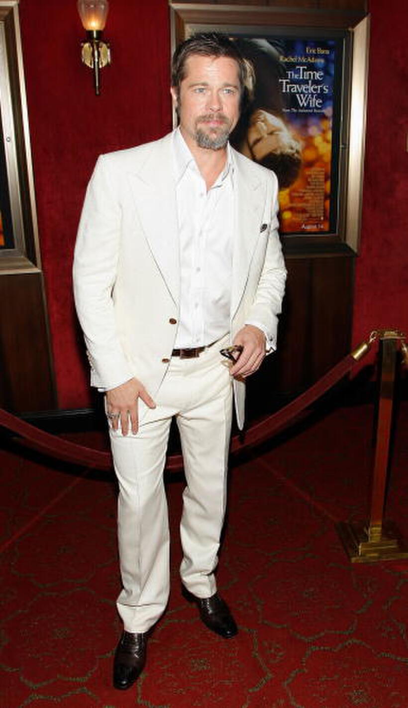 Brad Pitt at the New York premiere of "The Time Traveler's Wife."