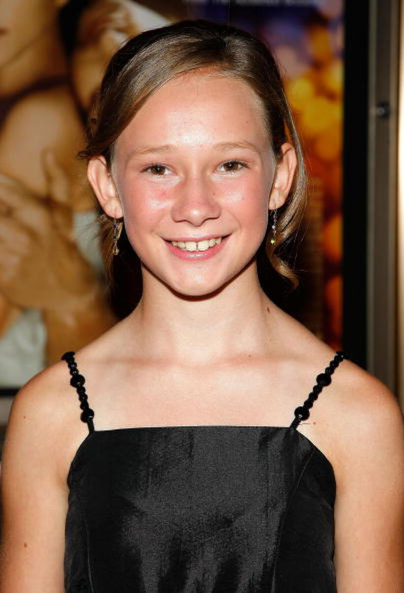 Hailey McCann at the New York premiere of "The Time Traveler's Wife."