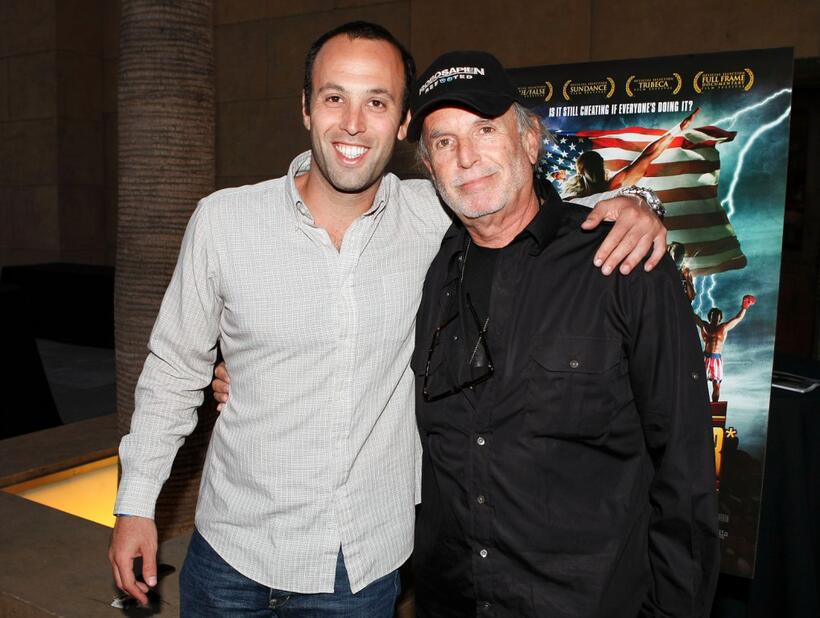 Ari Arad and Producer Avi Arad at the California premiere of "Bigger, Stronger, Faster."