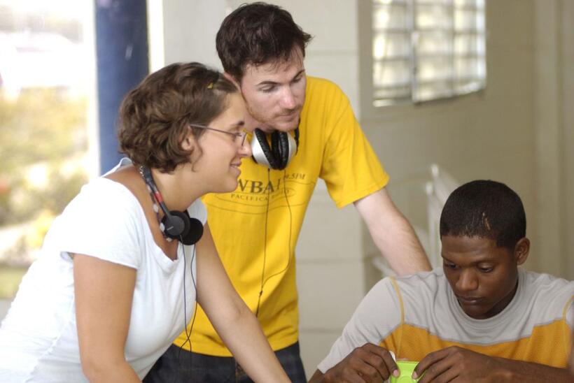 Anna Boden, Ryan Fleck and Algeniz Perez Soto in "Sugar."
