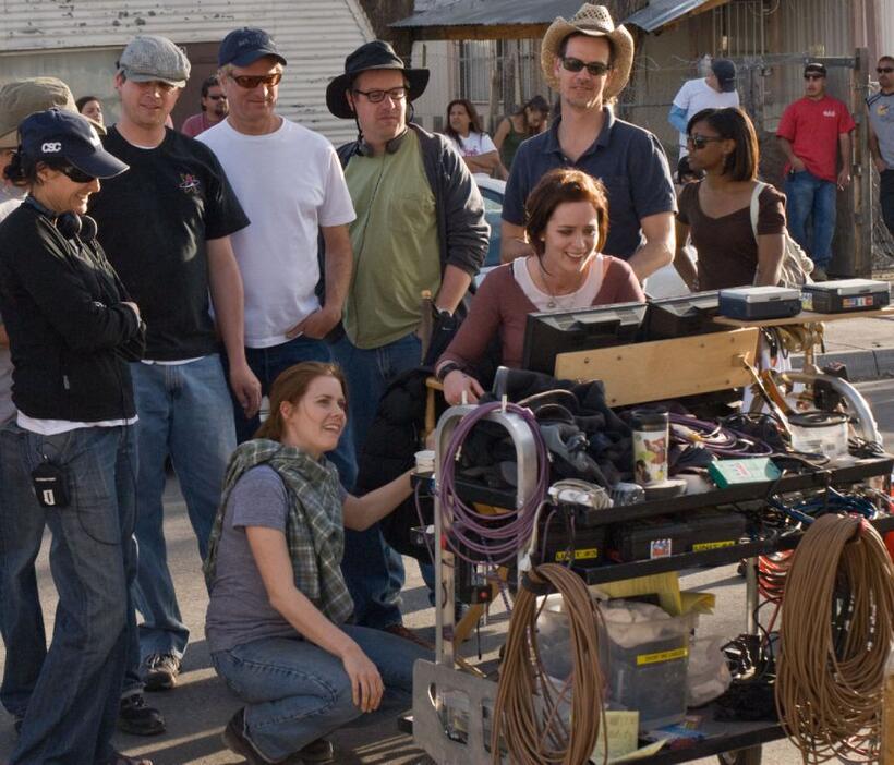 Amy Adams, Christine Jeffs and Emily Blunt in "Sunshine Cleaning."