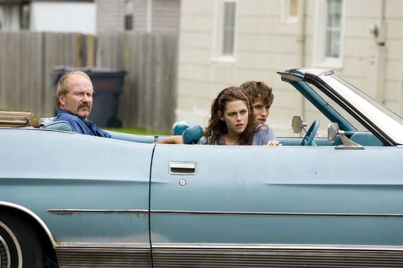 William Hurt as Brett, Kristen Stewart as Martine and Eddie Redmayne as Gordy in "The Yellow Handkerchief."