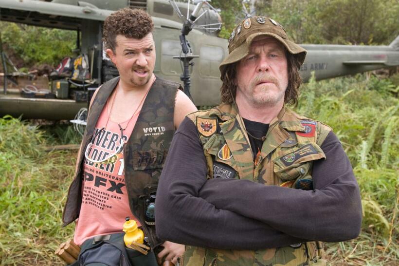 Danny McBride as Cody and Nick Nolte as John "Four Leaf" Tayback in "Tropic Thunder."