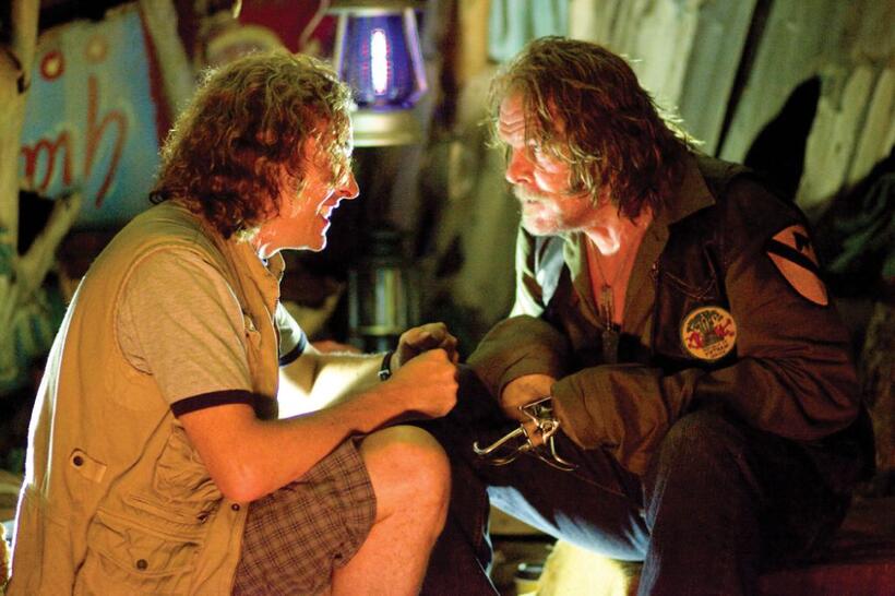 Steve Coogan as Damien and Nick Nolte as John "Four Leaf" Tayback in "Tropic Thunder."