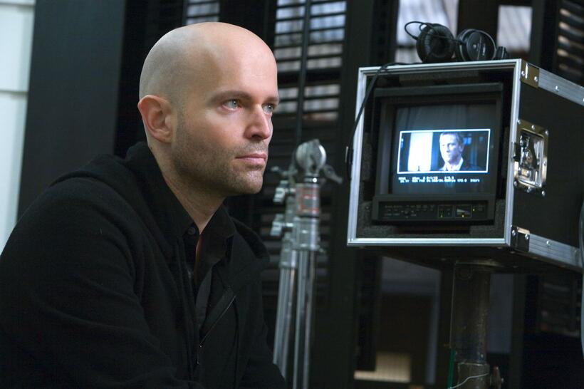 Director Marc Forster on the set of "Quantum of Solace."