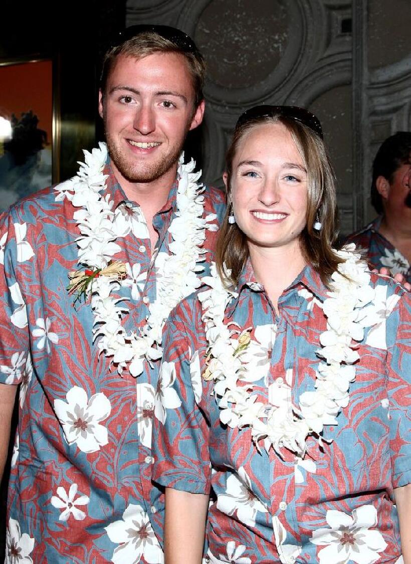 Chris Schubert and Kate Theisen at the California premiere of "Morning Light."